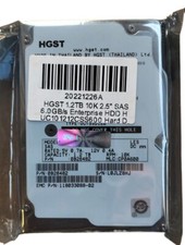 HGST 1.2TB 10K 2.5" SAS 6.0GB/s Enterprise HDD HUC101212CSS600 Hard Drive
