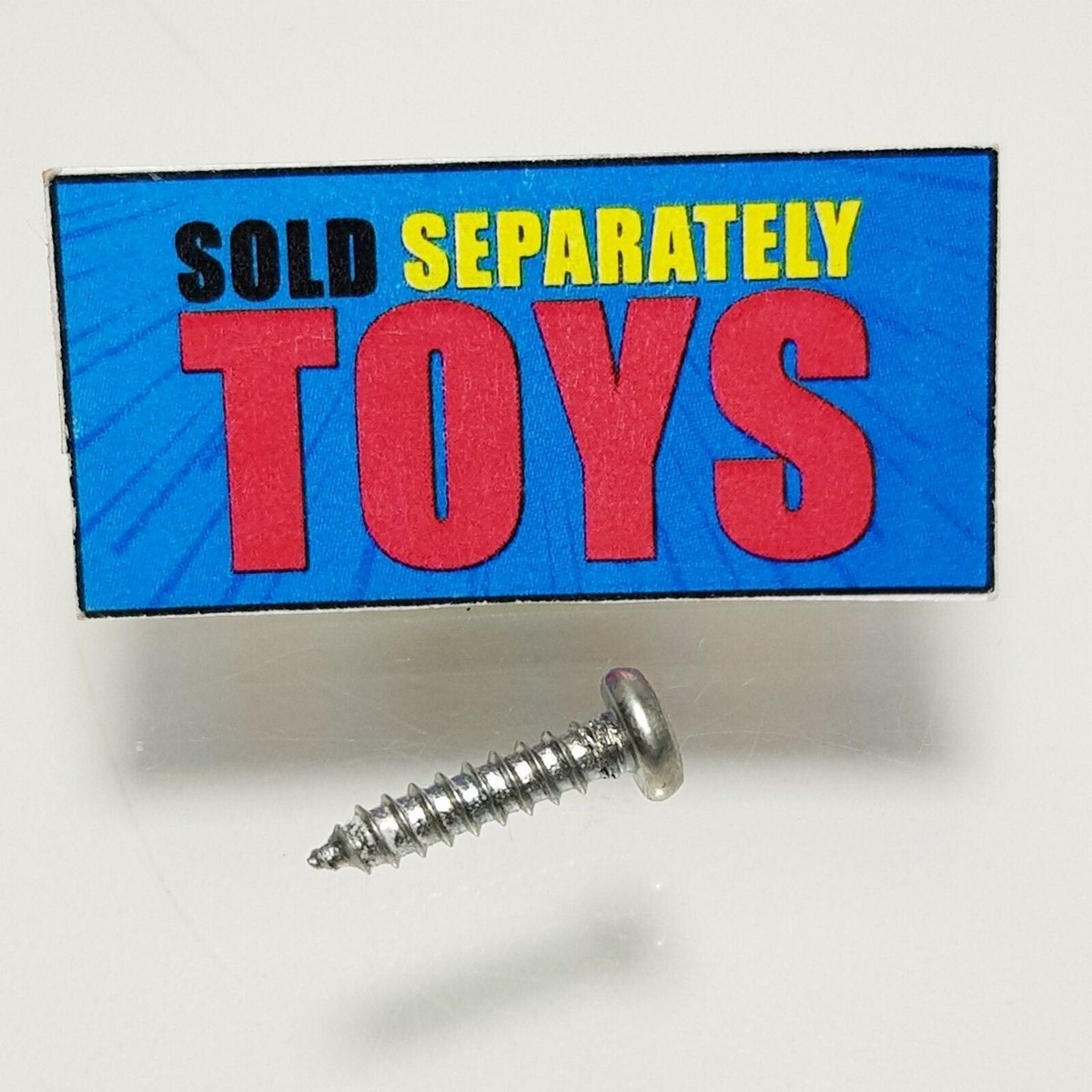 GI Joe 1983 Skystriker jet silver front long NOSE SCREW part