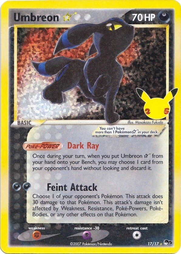 Umbreon Star 17/17 Celebrations: Classic Collection - 1 of 1