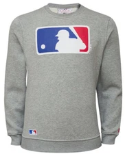New Era MLB Logo Authentic Crewneck Sweater Grey Pullover M L XL XXXL New