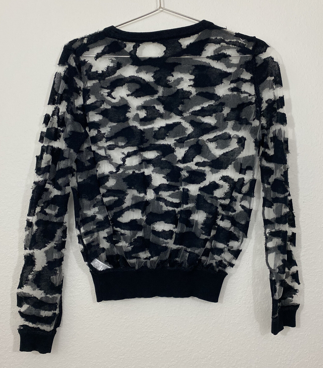 Old Topshop Transparent Patterned Shirt - image 2