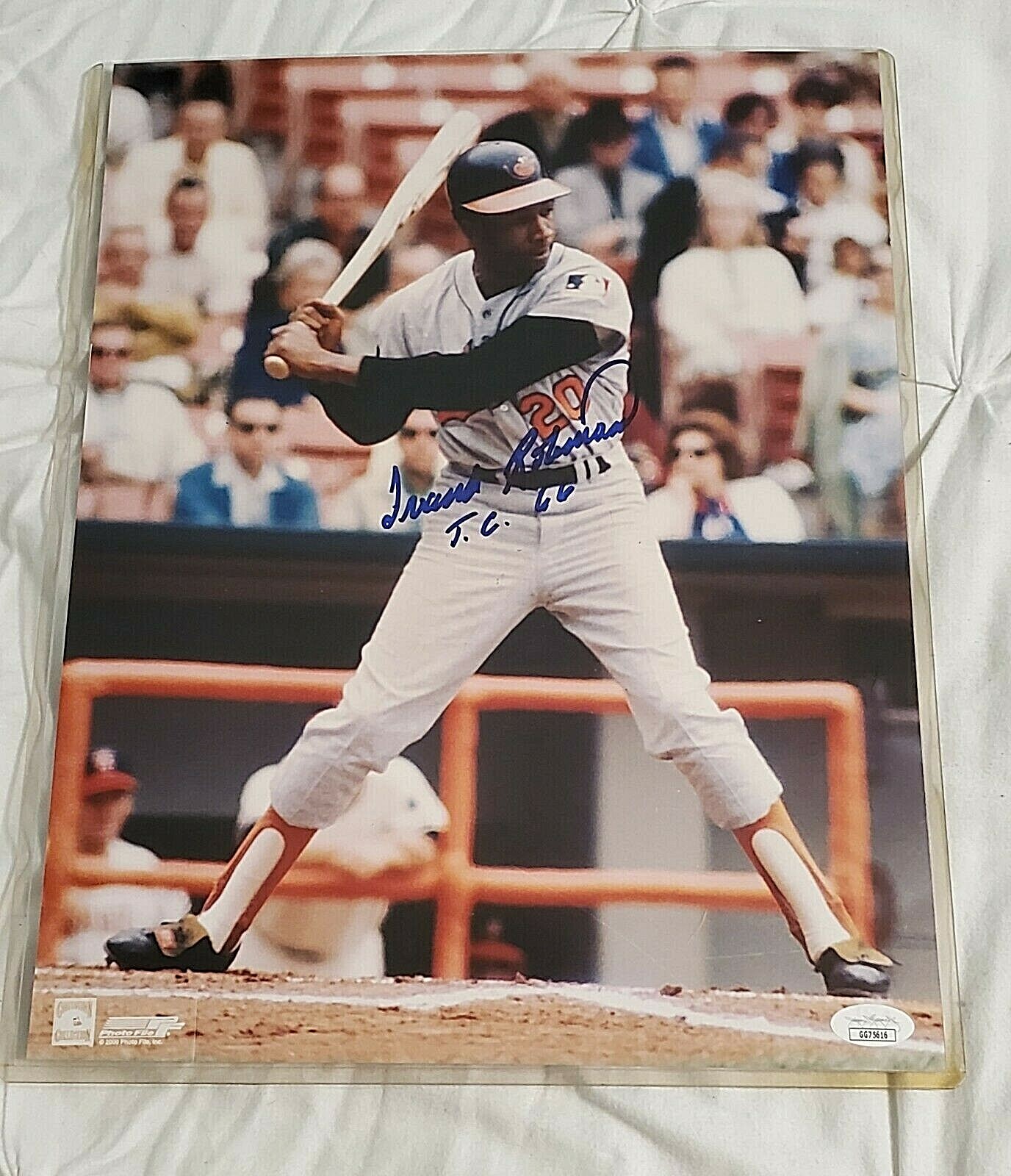 Frank Robinson Autographed Signed Baltimore Orioles 11 x 14 Photo JSA COA 