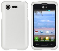 White Rubberized Protex Hard Case Cover Lg Optimus Zone-2 Vs415 & Fuel L34c on sale White Rubberized Protex Hard Case Cover Lg Optimus Zone-2 Vs415 & Fuel L34c on sale