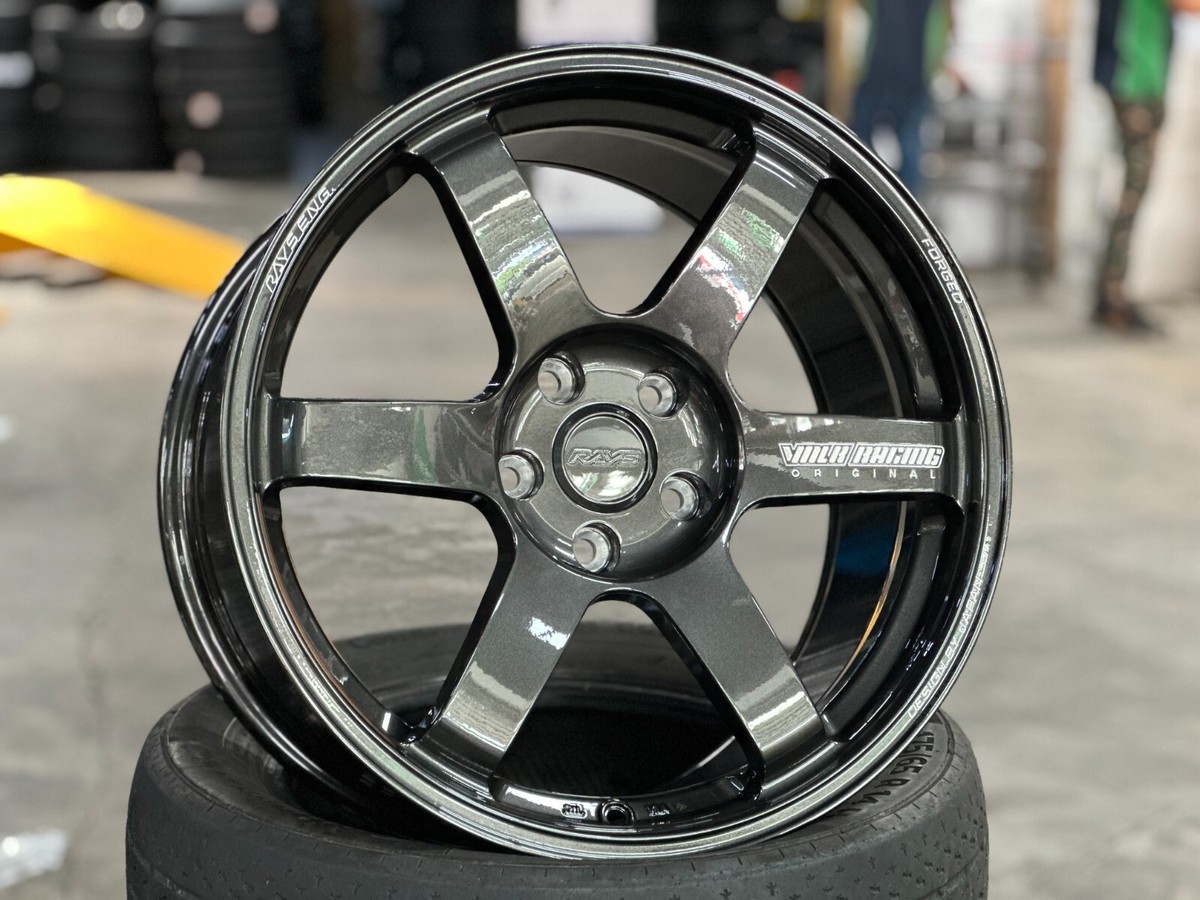 New 18x9.5 ET40 NK TE37 SAGA DGM (4 Wheel) 5x112 Fit Audi A3 A4