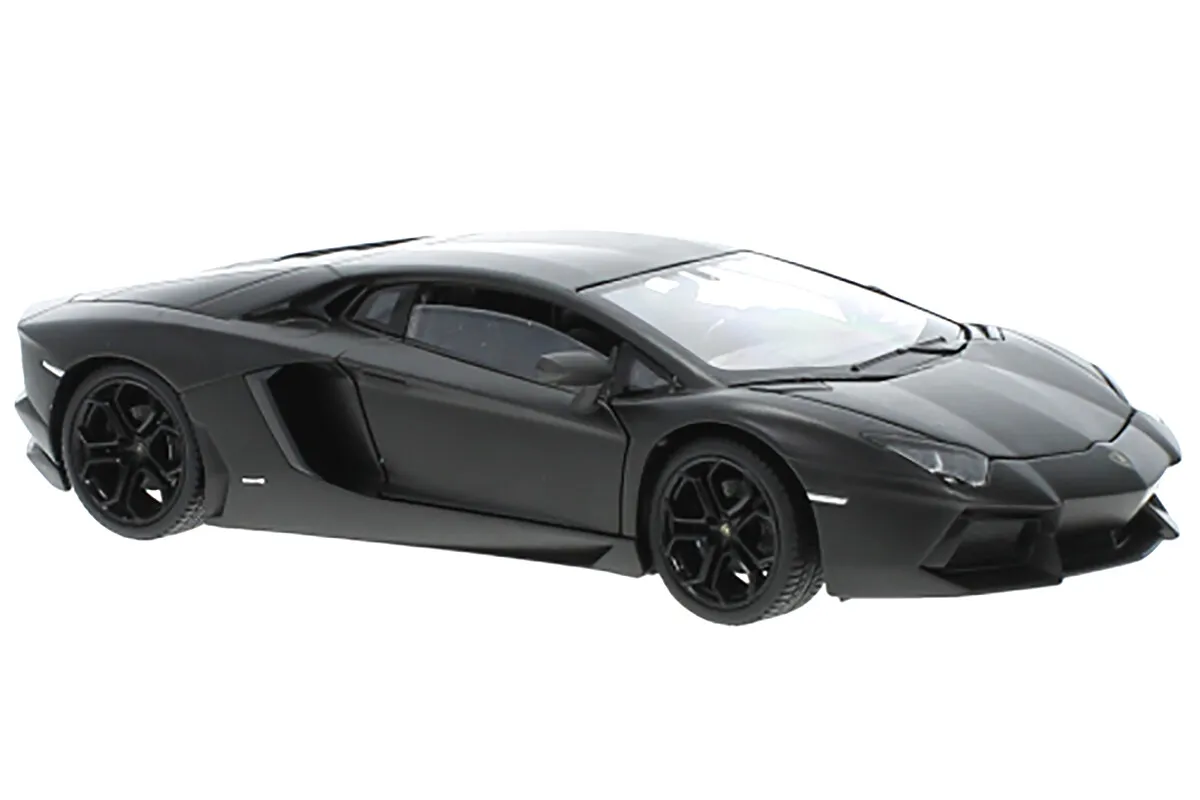 Welly 24033 Lamborghini Aventador LP700-4 Matte Black Scale 1:24 Model Car  | eBay