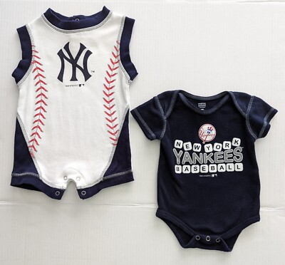 EUC Pieces Size: 3-6 Months MLB NY Yankees Romper and One-Piece