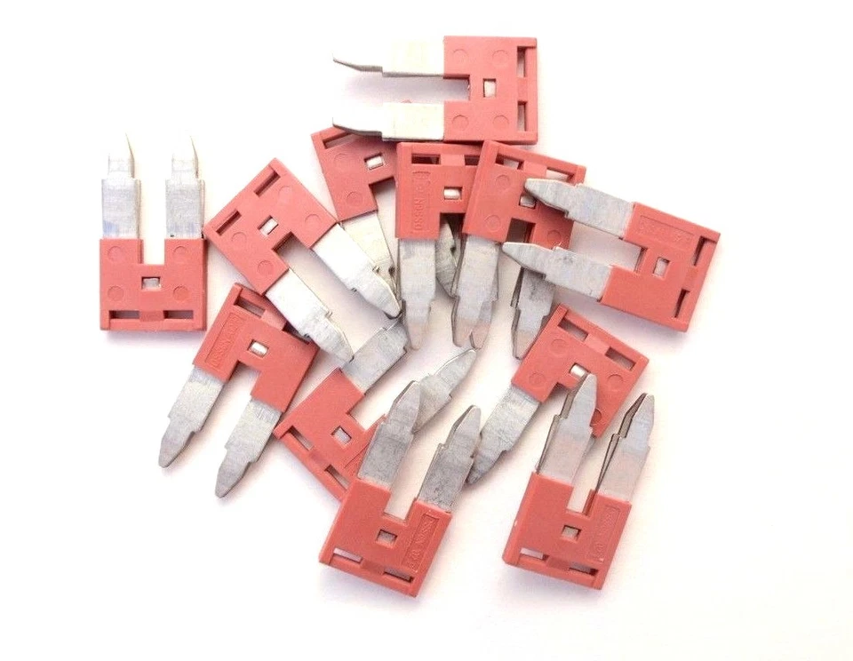 DIN Rail Terminal Block Jumpers 12 Quantity DSS6N-02P Dinkle 8 AWG 2 Pole DK6N - Image 3 of 3