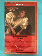 Vintage Dionne Warwick Friends Cassette Tape 1985 Arista Records