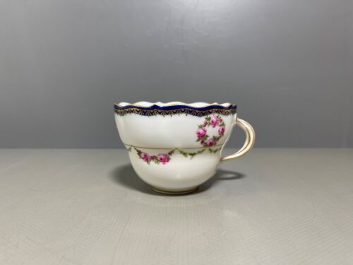 Meissen Gedeck 3-tlg. Tasse UT Teller A-Kante Blumenmalerei Rosen Gold 1.Wahl - Bild 6 von 24