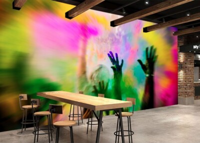 3D Watercolor Paints G4886 Wallpaper Wall Murals Removable Self-adhesive Honey