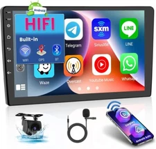9" Android 13 Apple Carplay Car Stereo Radio GPS Navi WiFi 1+32GB 2Din + Camera