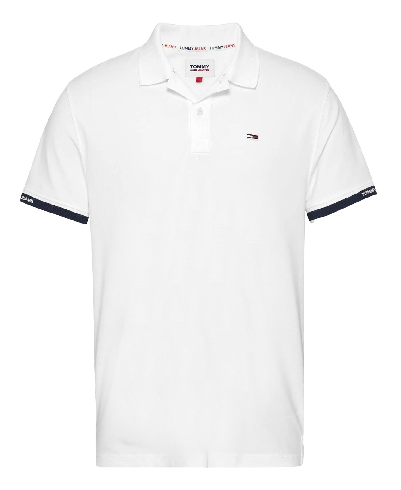 Tommy Jeans Classic Essential White Polo for Boys Ages 2-16