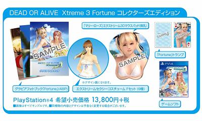 DEAD OR ALIVE Xtreme 3 Fortune コレクターズエデ… DEAD OR ALIVE Xtreme 3 Fortune Collectors Edition PS4 Japan Used