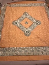 Beauville Tischdecke 100% Baumwolle, Made in France, 160x160 cm, Barock Design