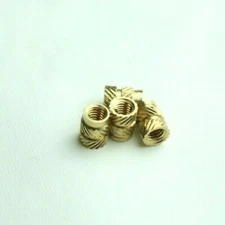 20 Pcs M4 x 8mm Knurled Brass Threaded Heat Set Inserts 3D Printing