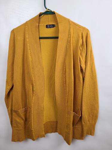 B.I.L.Y Womens Cardigan Size XL Mustard 