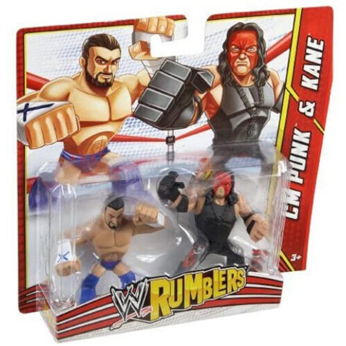 WWE Wrestling Rumblers CM PUNK & KANE Mini Figure 2-Pack Mattel | eBay