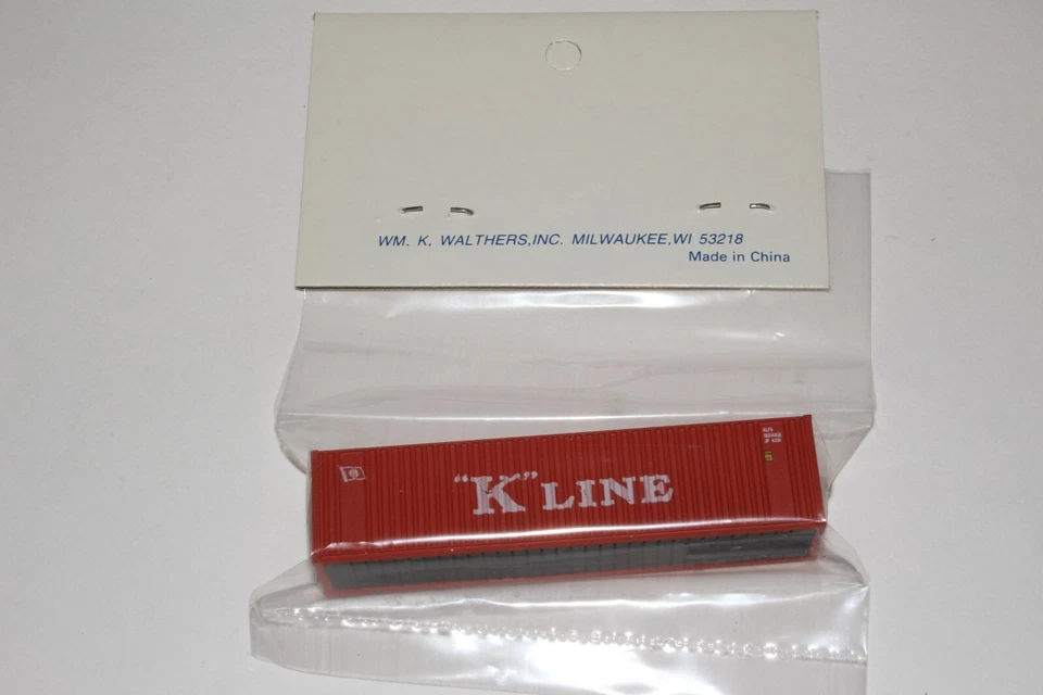 WALTHERS N SCALE #933-3404 40' HI-CUBE CONTAINER "K" LINE, NEW IN PACK - Image 3 of 4
