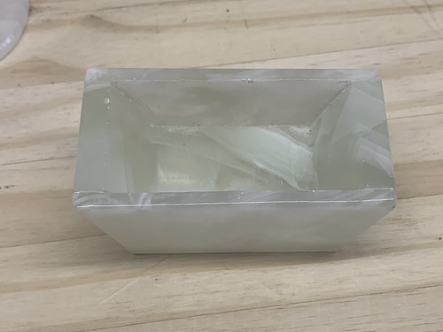 Vintage Marble Natural Stone Coaster Set of 6 +Holder Carved Stone 3” Coaster - Picture 7 of 12