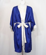 Vintage 90s Victoria's Secret Robe Gold Label Blue White Women's One Size New