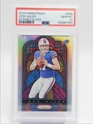 JOSH ALLEN 2018 PANINI PRIZM STAINED GLASS CASE HIT SSP BILLS PSA 10 Q1496