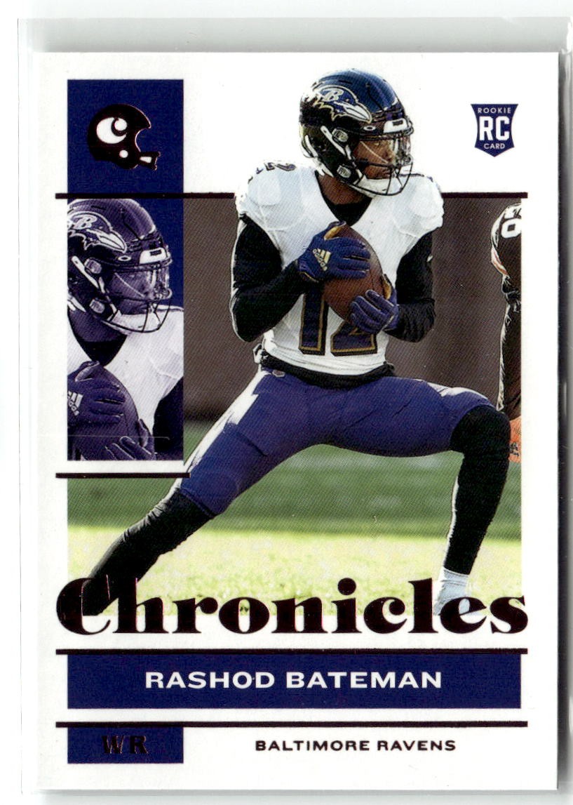 2021 Panini Chronicles #8 Rashod Bateman Pink