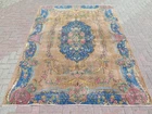 Vintage  Anatolia Carpet, Oushak Rug, Floor Carpet, Handmade Large Rug 81"x109"