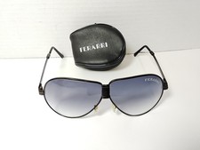 NOS VINTAGE 1980  s Ferrari Folding Aviator Sunglasses With Original Leather Case