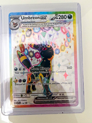 Pokémon TCG Umbreon ex 176/? Secret Rare Full Art Holo   Englisch KP 280, 2025