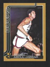 2025-26 Topps Flagship Kareem Abdul-Jabbar Gold 1724/2025 Bucks