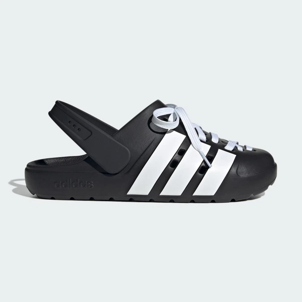 Adidas Adilette Clog 2.0 Laces Clogs Core Black Cloud White JR4025
