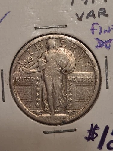 1917-D Standing Liberty Quarter Variety 2