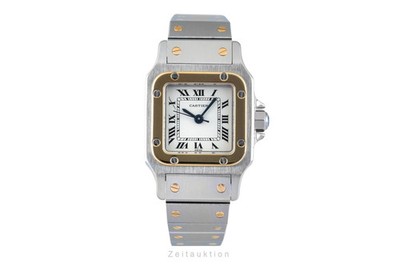 Cartier Santos Lady Stahl / Gold Automatik Damenuhr Ref. 82036283 B&P 1999