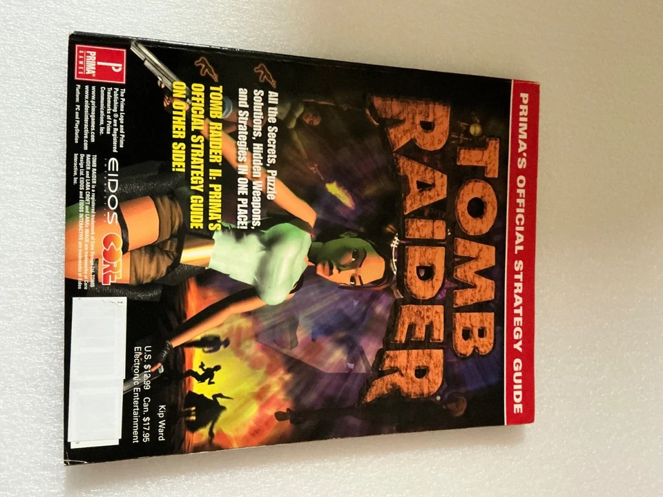 Tomb Raider I & II Prima's Official Strategy Guide Book RARE variant vgc used - Image 2 of 4
