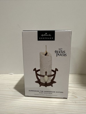 2024 Hallmark Summoning The Sanderson Sisters Black Flame Candle Hocus Pocus NEW