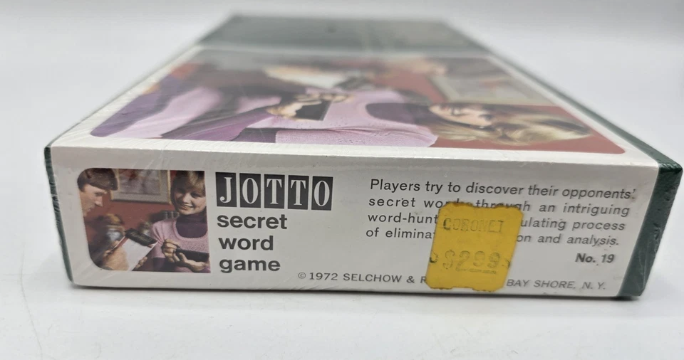 Jotto Secret Word Game-From the Makers of Scrabble-1972 NOS NEW Sealed-VINTAGE - Image 4 of 4