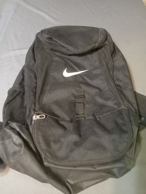 Nike Club Team Swoosh Backpack BLACK Basketball Soccer Gym Sports Storage