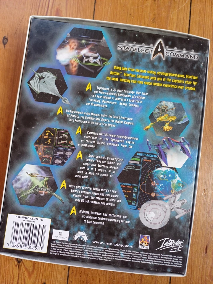 Star Trek: Starfleet Command, CD-ROM PC Game, Vintage Big Box 1999, Complete UK - Image 4 of 4