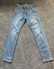 Abercrombie Men  s Jeans, Light Wash, Distressed, Size 30/32, NEW w TAGS