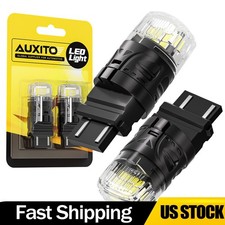 2/4X 3157 3057 LED Reverse Tail Brake Signal DRL Light Bulbs White Plug & Play