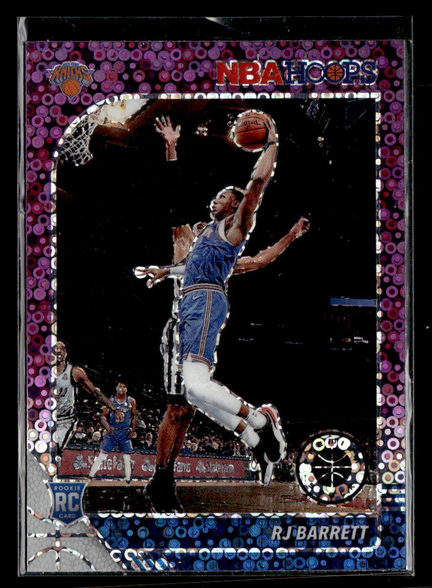 2019-20 Hoops Premium Stock RJ Barrett #201 Purple Disco Prizm Rookie