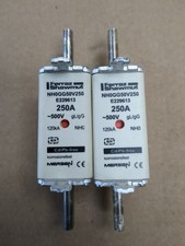Two (2) Ferraz Shawmut NH0GG50V250 Mersen NH ...