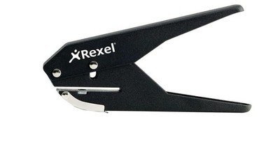 Rexel S120 Zangenlocher, Locher Einzellöcher, 20 Blatt 1, schwarz 