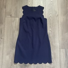 J.Crew Navy Blue Women’s Size 2 Scalloped Sleeveless Dress