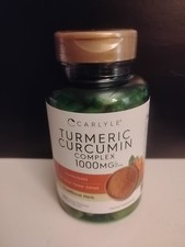 Tumeric Curcumin Max Potency and Ginger Complex 1000 Mg, 120 Softgels by Carlyle