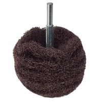 Flexipads Ø75Mm Schleifkugel Mit Spanndorn Schleif Vlies Braun Grob Metall Holz