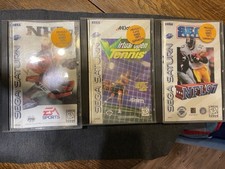 Sega Saturn Game NFL 97, NHL 97, Virtual Open Tennis Bundle