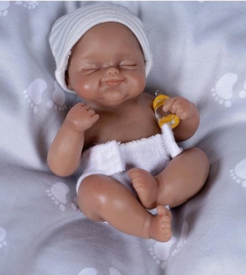 Paradise Galleries Realistic Newborn Baby Doll Ping Lau 5 Inch with Accessories 