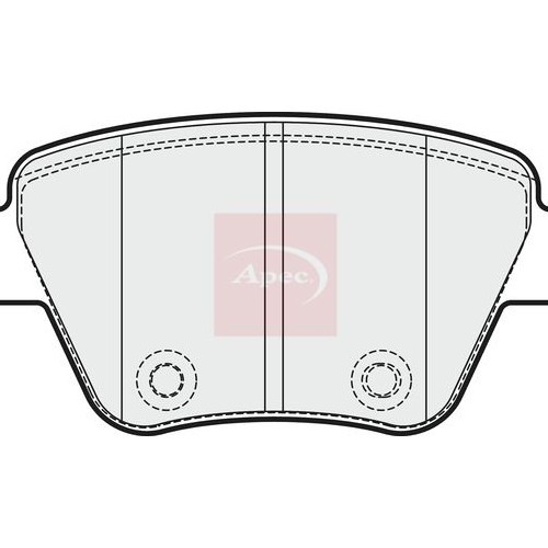 APEC Brake Pad Set, disc brake PAD1751