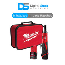 Milwaukee M12IR-201B-WC (3/8") Compact Impact Ratchet + 2Ah Battery and a Bag